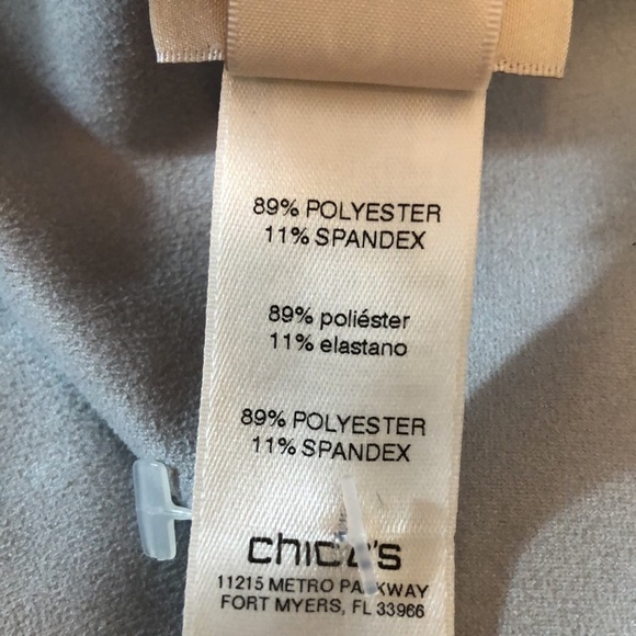 Chico’s Paisley Faux Suede Open Front Duster Jacket Size O/Small - Picture 9 of 9